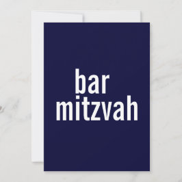 Bar or Bat Mitzvah Ankündigungen {Navy Blue}