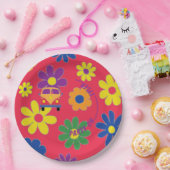 Bar or Bat Mitzvah Blume Papierplatte Pappteller (Party)