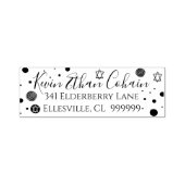 Bar or Bat Mitzvah Confetti Design Selbstfarbig Se Permastempel (Design)