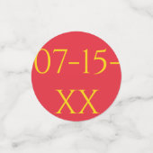 Bar or Bat Mitzvah Confetti Hippie Style Konfetti (Klein Vorderseite)