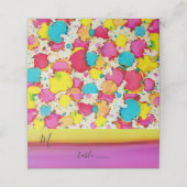 Bar or Bat Mitzvah Ein Abstrich der farbigen Platz Platzkarte (Außenseite Aufgefaltet)