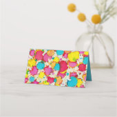 Bar or Bat Mitzvah Ein Abstrich der farbigen Platz Platzkarte (Rückseite)