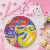 Bar or Bat Mitzvah Groovy Paper Plate Pappteller (Party)