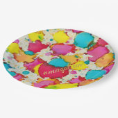 Bar or Bat Mitzvah Papierplatte Confetti Pappteller (Schrägansicht)