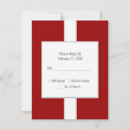 Bar or Bat Mitzvah Replik Cards {Red} RSVP Karte