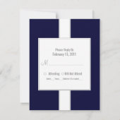 Bar or Bat Mitzvah Reply Cards RSVP Karte (Rückseite)