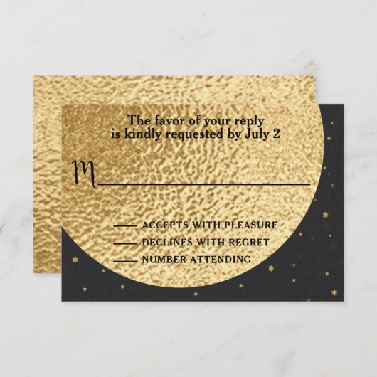 Bar or Bat Mitzvah UAWG Out dieser Welt RSVP Karte (Vorne/Hinten)