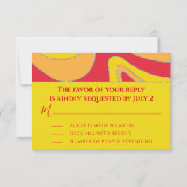 Bar or Bat Mitzvah UAWG Silvery Waves RSVP Karte