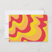 Bar or Bat Mitzvah UAWG Silvery Waves RSVP Karte (Rückseite)