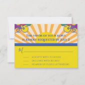 Bar or Bat Mitzvah UAWG Silvery Wirbel RSVP Karte (Vorderseite)
