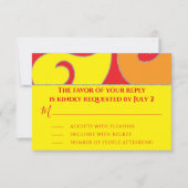 Bar or Bat Mitzvah UAWG Silvery Wirbel RSVP Karte (Vorderseite)