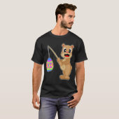 Bär Ostern Fischen T-Shirt (Vorne ganz)