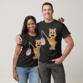 Bär Ostern Fischen T-Shirt (Unisex)