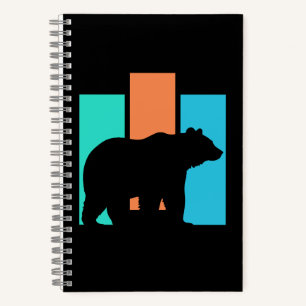 Bär Outdoor Natur Silhouette Notizblock