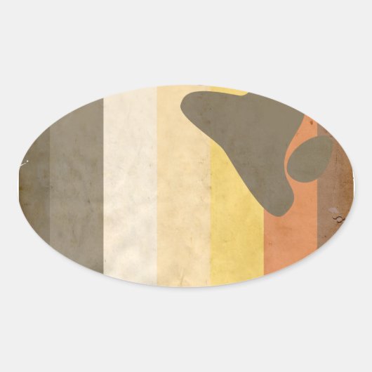 BAR OVALER AUFKLEBER (Vorderseite)