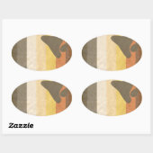 BAR OVALER AUFKLEBER (Blatt)