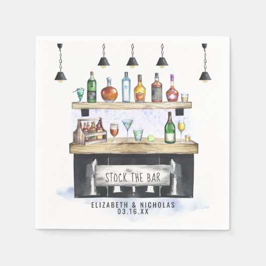Bar | Paardusche Personalisiert Serviette (Vorderseite)