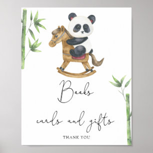 Bär Panda Bücher Karten und Geschenke Poster