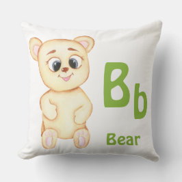 Bär personalisieren ABC: Letter B - Fügen Sie Ihre Kissen