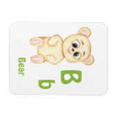 Bär personalisieren ABC: Letter B - Fügen Sie Ihre Magnet (Horizontal)