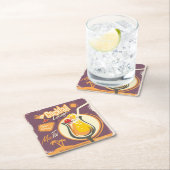 Bar-Plakat Rechteckiger Pappuntersetzer (Vor Ort)