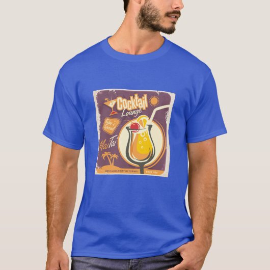 Bar-Plakat T-Shirt (Vorderseite)