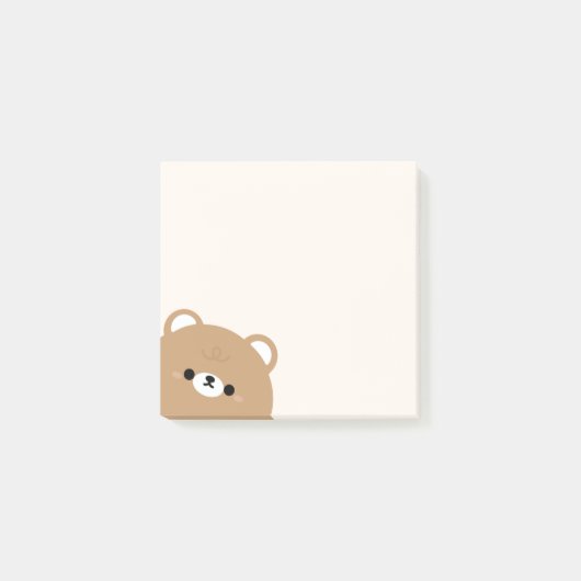 Bär Post-it Klebezettel (Vorderseite)