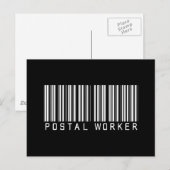 Bar Postarbeiter Postkarte (Vorne/Hinten)