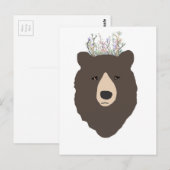 Bär Postkarte (Vorne/Hinten)