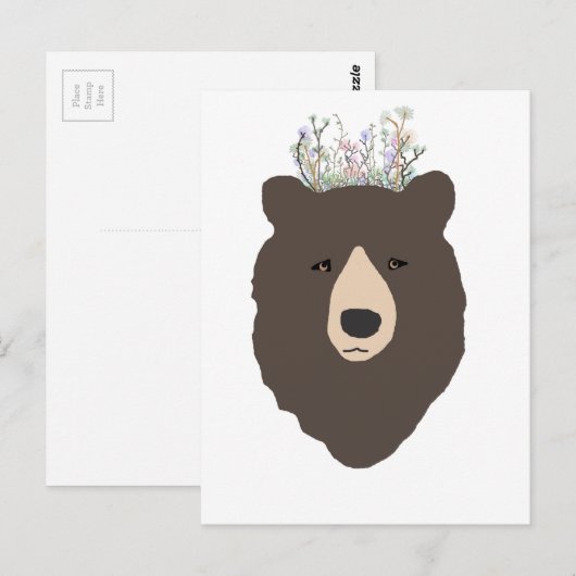 Bär Postkarte (Vorne/Hinten)