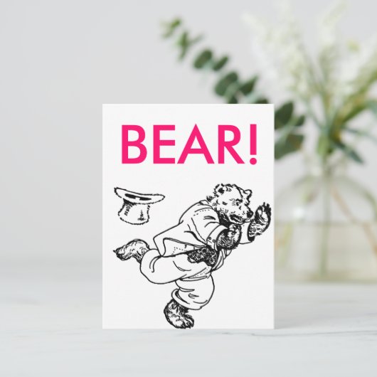 Bär! Postkarte (Stehend Vorderseite)