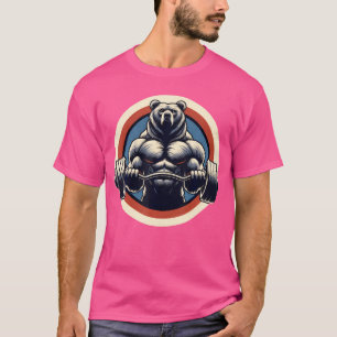 Bär Powerlifting Gewichtheben Fitnessstudio Traini T-Shirt