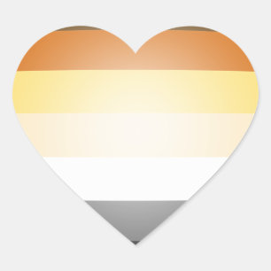 BAR PRIDE 3D FARBEN Herz-Aufkleber