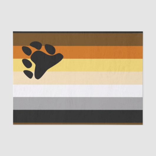 Bär Pride Flag Seidenpapier (Vorderseite)