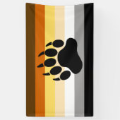 Bär-Pride-Flagge Banner (Vertikal)