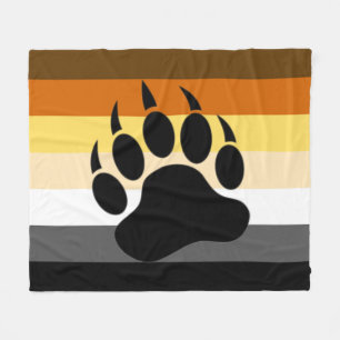 Bär-Pride-Flagge Bärenpfote Fleecedecke