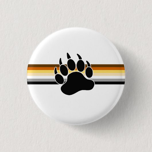 Bär-Pride-Flagge Button (Vorderseite)