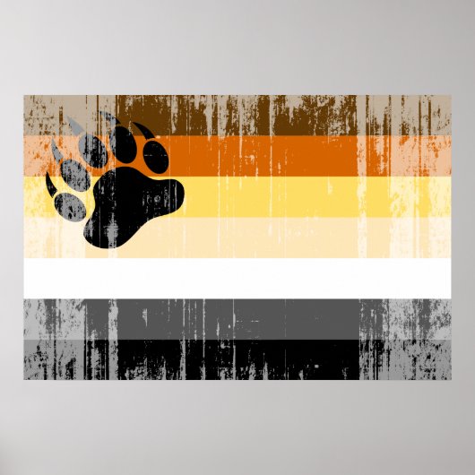 Bär-Pride-Flagge Poster (Vorne)