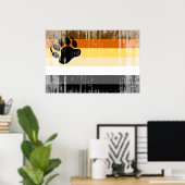 Bär-Pride-Flagge Poster (Heimbüro)