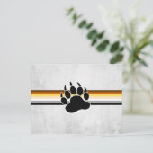 Bär-Pride-Flagge Postkarte (Stehend Vorderseite)