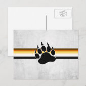 Bär-Pride-Flagge Postkarte (Vorne/Hinten)