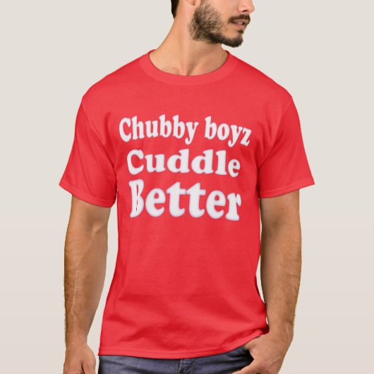 Bär Pride Mollige Jungen kuscheln besser T-Shirt (Vorderseite)