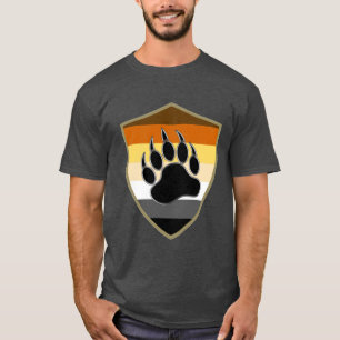 Bär Pride Schild Bärenpfote T-Shirt