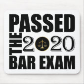 Bar-Prüfung 2020 bestanden Mousepad (Vorne)
