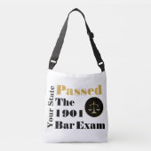 Bar-Prüfung bestanden (Staat und Jahr anpassen) Tragetaschen Mit Langen Trägern (Vorderseite)