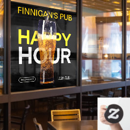 Bar Pub Public House Happy Hour Beer individuell g Fensteraufkleber