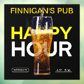 Bar Pub Public House Happy Hour Beer individuell g Fensteraufkleber (Blatt 3)