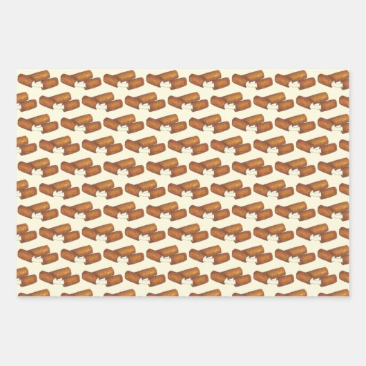 Bar Pub Snacks Calamari Sliders Mozzarella Sticks Geschenkpapier Set (Vorderseite 2)