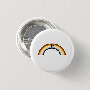 Bär Regenbogen Button