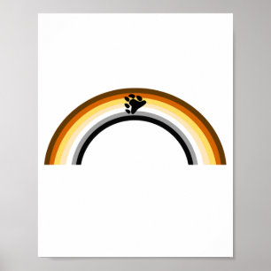 Bär Regenbogen Poster